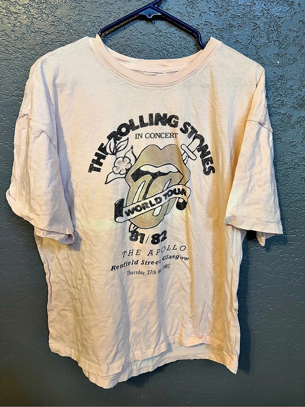 The Rolling Stones World Tour 1981/82 Vintage Graphic Tee Size XXL